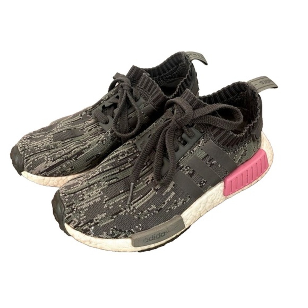 Adidas NMD R1‎ Primeknit Camo Sneakers Kids Men 5 Women 6 Athletic Shoes BZ0222
